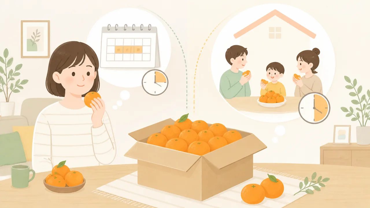 みかん2キロは何個くらい？サイズ別の個数と人数の目安
