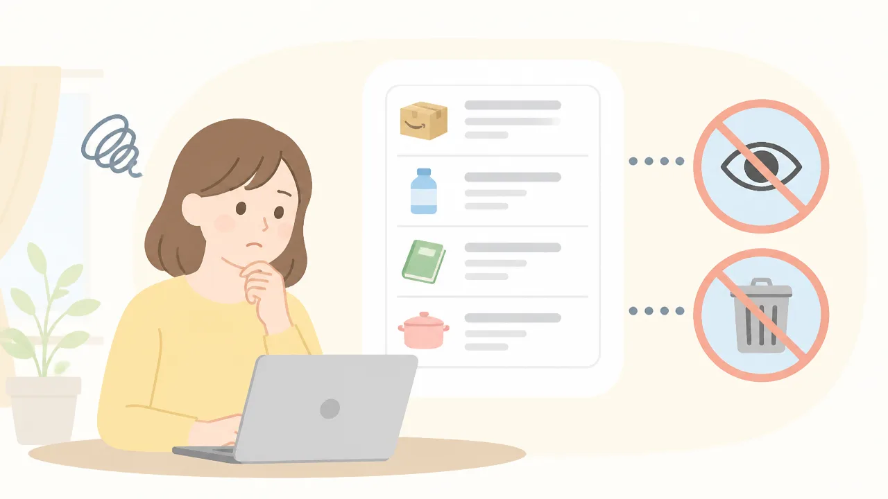 Amazon注文履歴を非表示にできる?見られたくない履歴の対処法