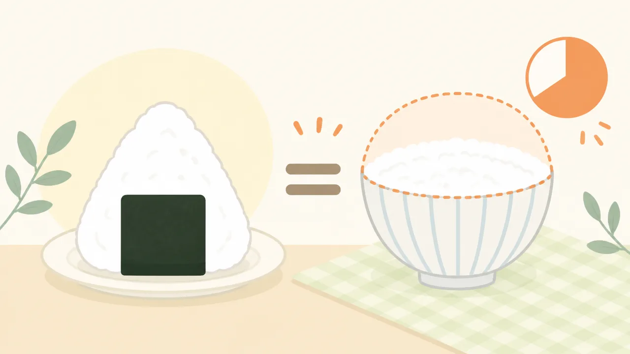 コンビニおにぎりは何グラム?ご飯の量や大きさの目安を解説