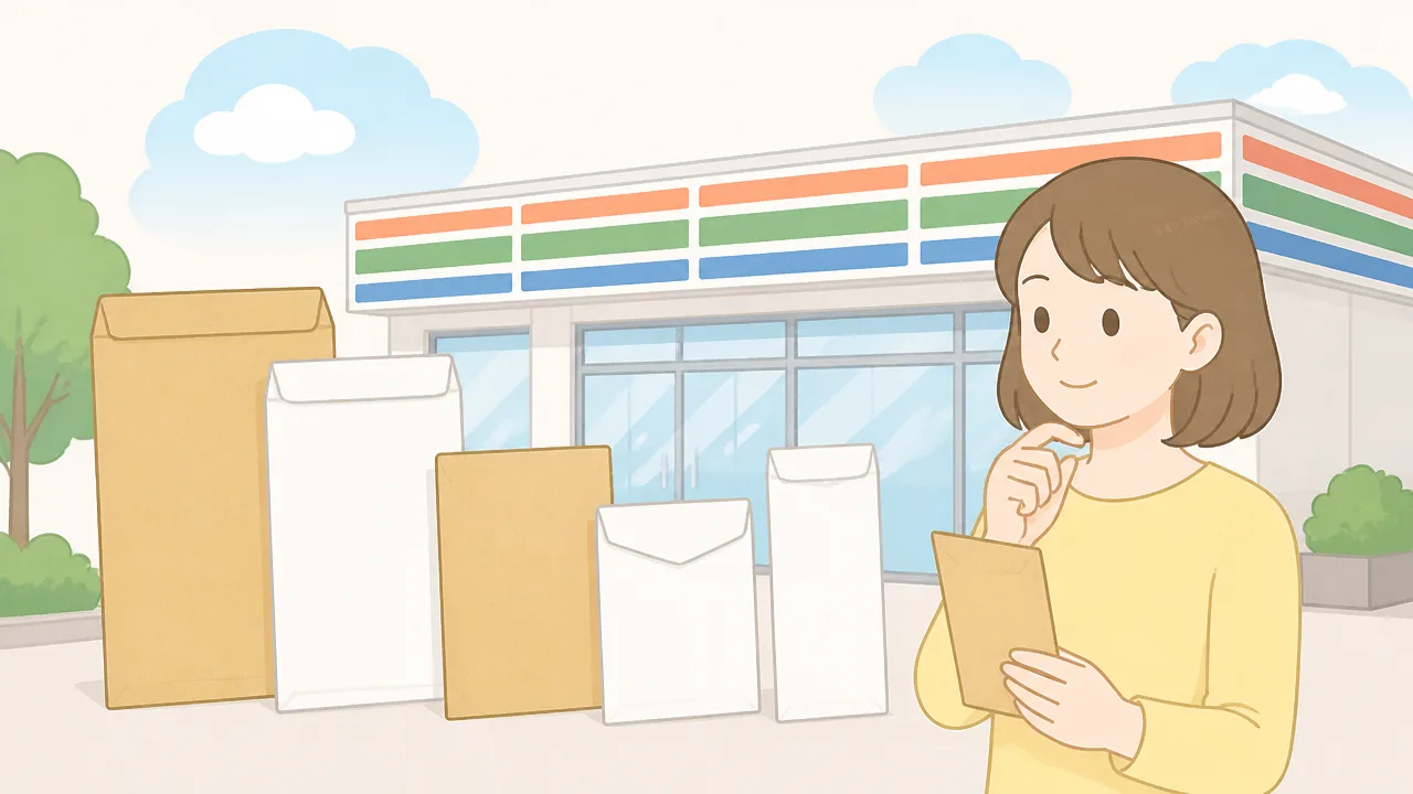 封筒はコンビニで買える?種類や値段、郵送方法もやさしく解説