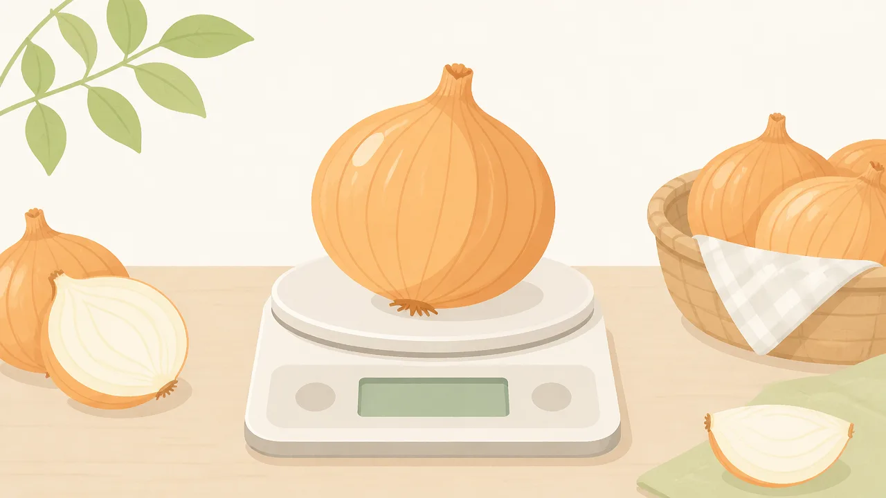 玉ねぎ1個は何グラム?サイズ別の重さと料理に使う量の目安