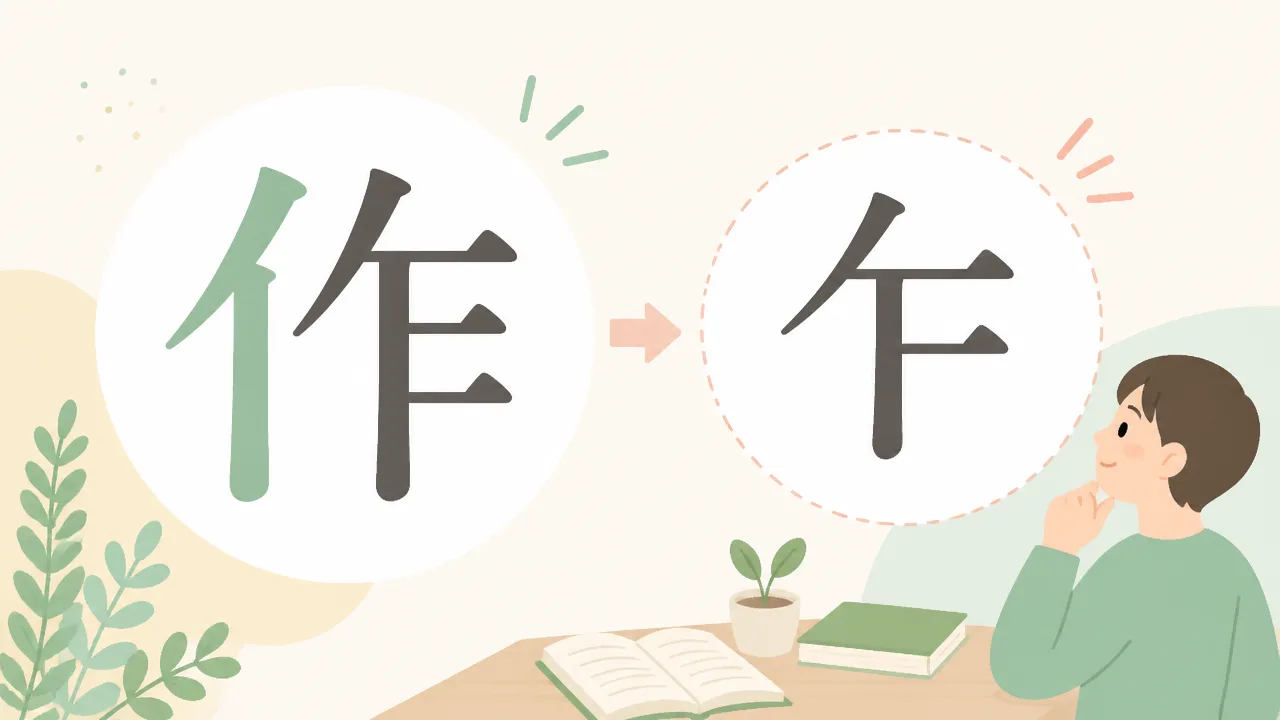 作の右側だけで何と読む?漢字「乍」の読み方と意味を解説