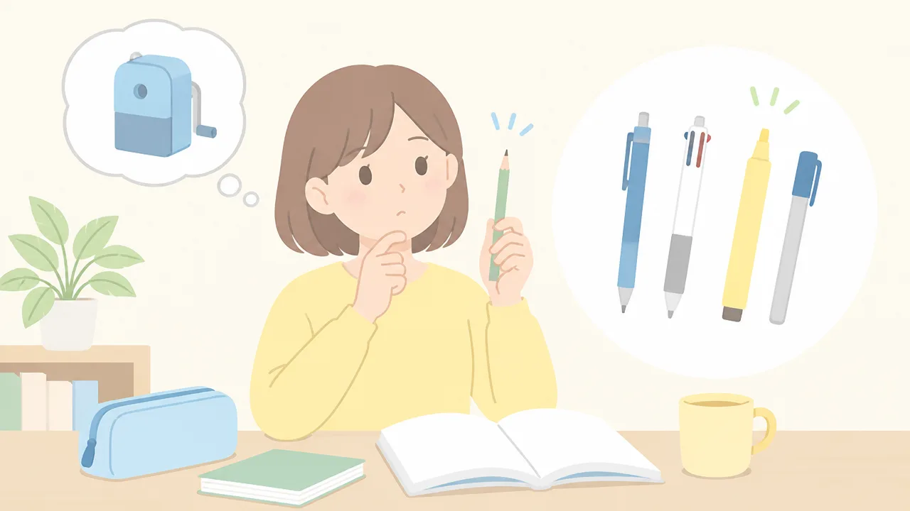 鉛筆削りはコンビニで買える?取扱店と代用品を紹介