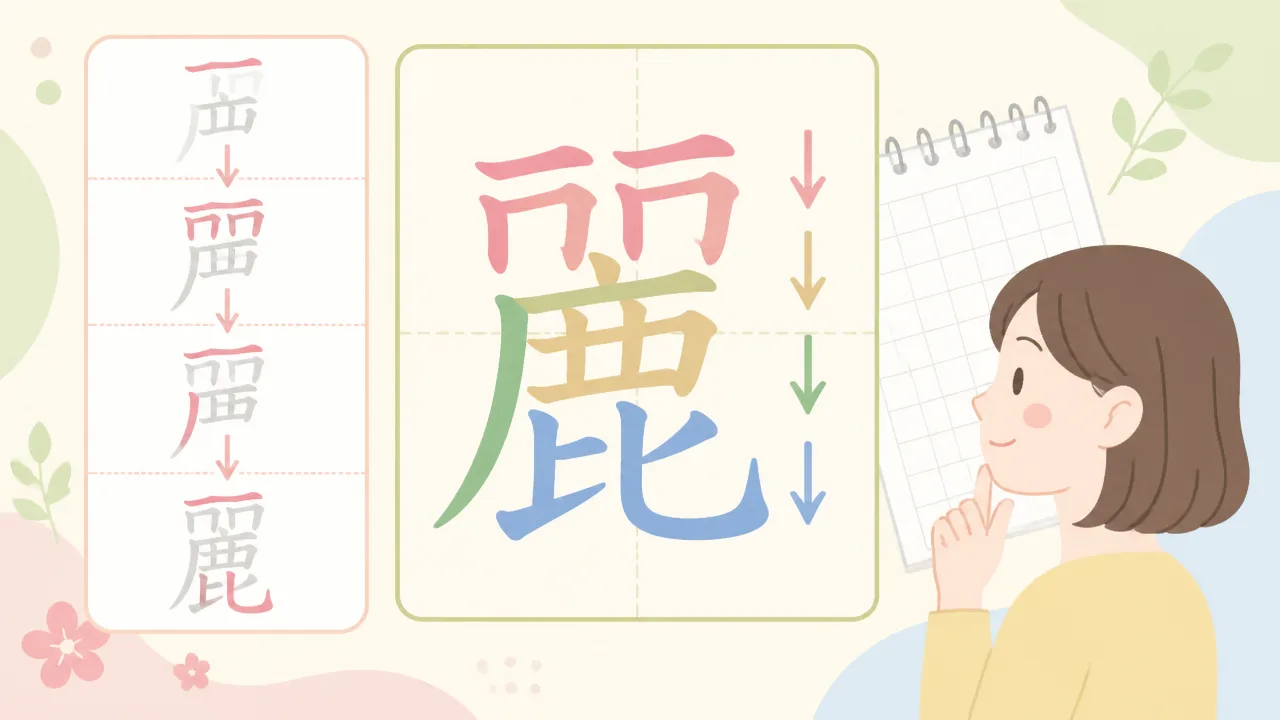 「麗」の部首は何?読み方や画数、漢字の成り立ちも解説